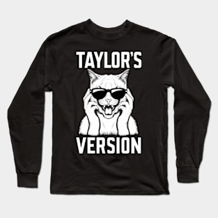 death metal taylors cat version Long Sleeve T-Shirt